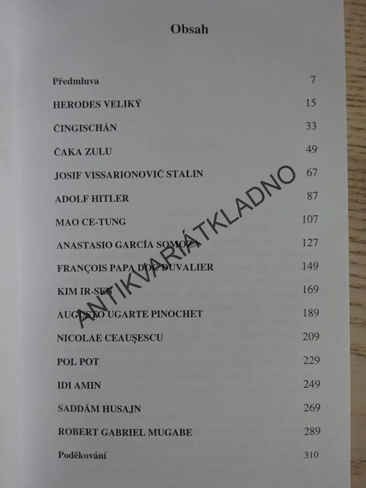 NEJKRUTĚJŠÍ DIKTÁTOŘI V DĚJINÁCH, SHELLEY KLEIN, **an