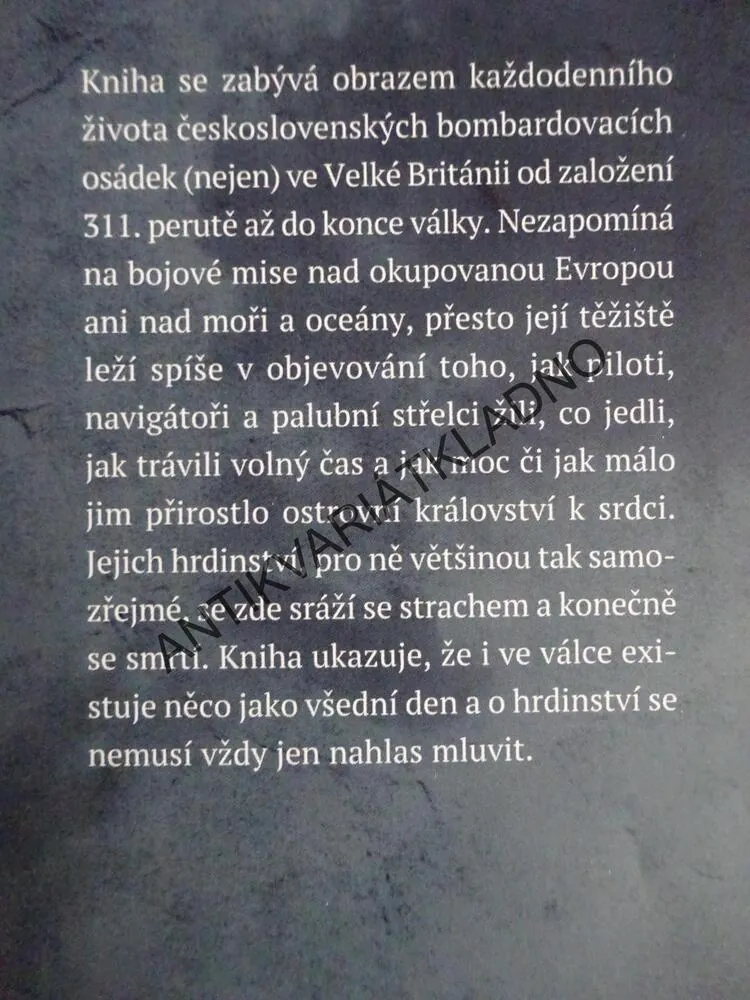 NAD MRAKY, DALIBOR VÁCHA, 311. ČSL PERUTĚ RAF 1940-1945, **an