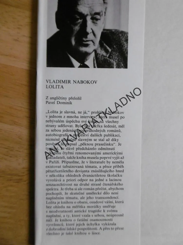 LOLITA, VLADIMÍR NABOKOV, EROTIKA