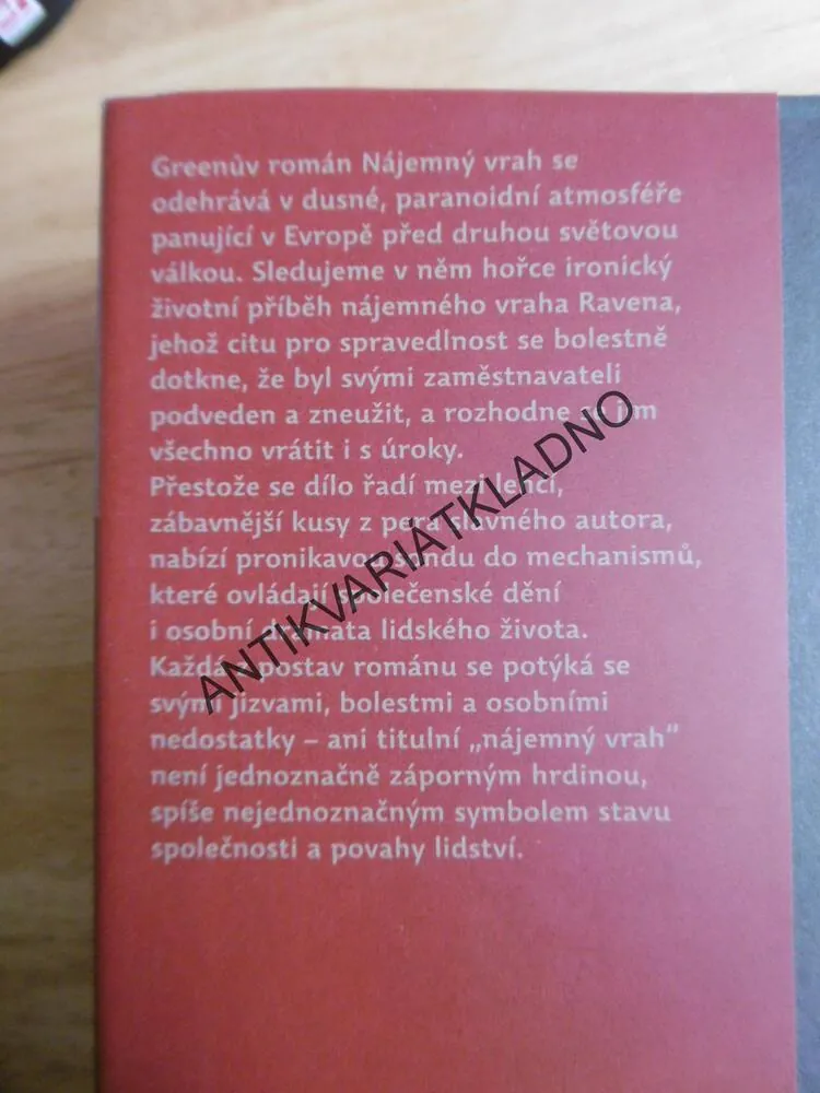 NÁJEMNÝ VRAH, GRAHAM GREENE, 