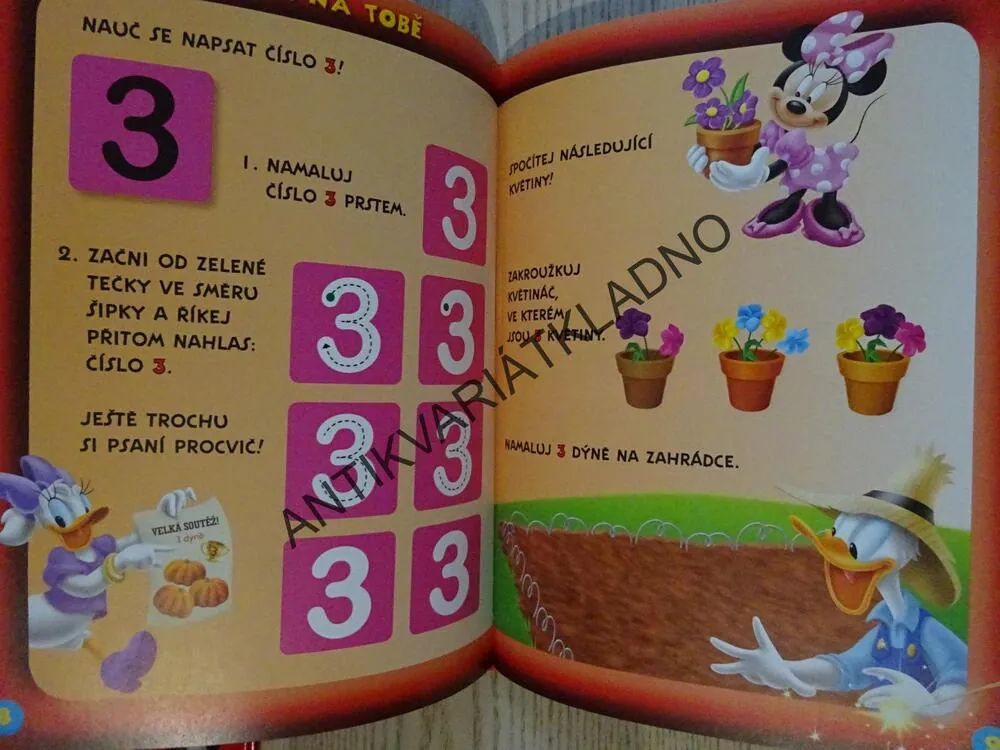 MICKEYHO KLUBÍK 17, TŘI!, MICKEY MOUSE,  WALT DISNEY, **an