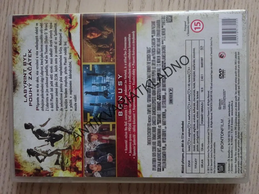LABYRINT, ZKOUŠKY OHNĚM, DVD FILM