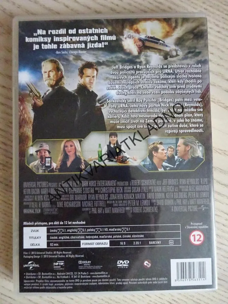 R. I. P. D., URNA - ÚTVAR ROZHODNĚ NEŽIVÝCH AGENTŮ, DVD FILM