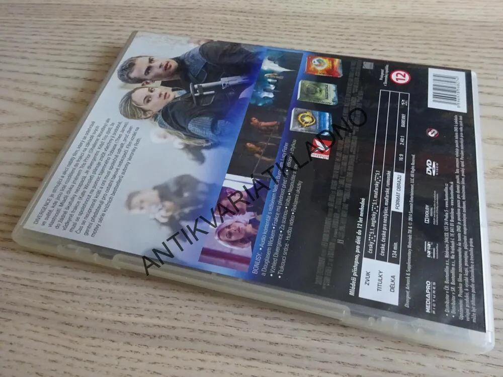 DIVERGENCE, DVD FILM
