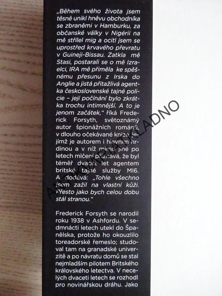 VYPRAVĚČ, FREDERICK FORSYTH, **an