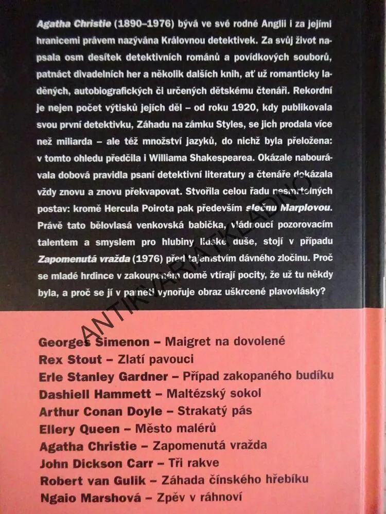ZAPOMENUTÁ VRAŽDA, AGATHA CHRISTIE, **an
