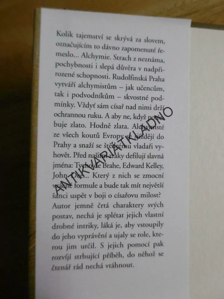CÍSAŘ ALCHYMISTŮ, OTOMAR DVOŘÁK, **an