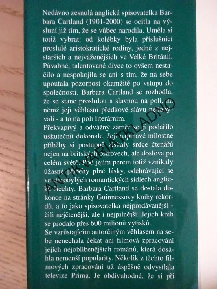 KRÁSA NENÍ VŠECHNO, BARBARA CARTLAND, **an