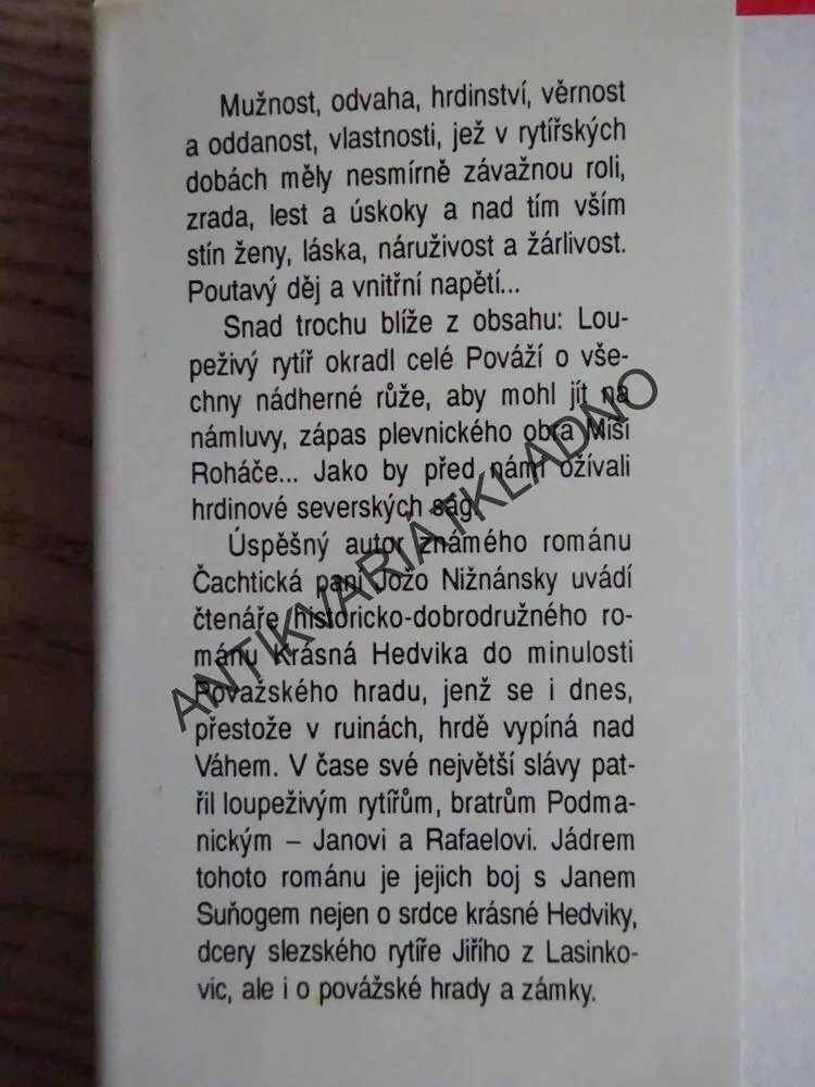 KRÁSNÁ HEDVIKA, JOŽO NIŽNÁNSKY, **an