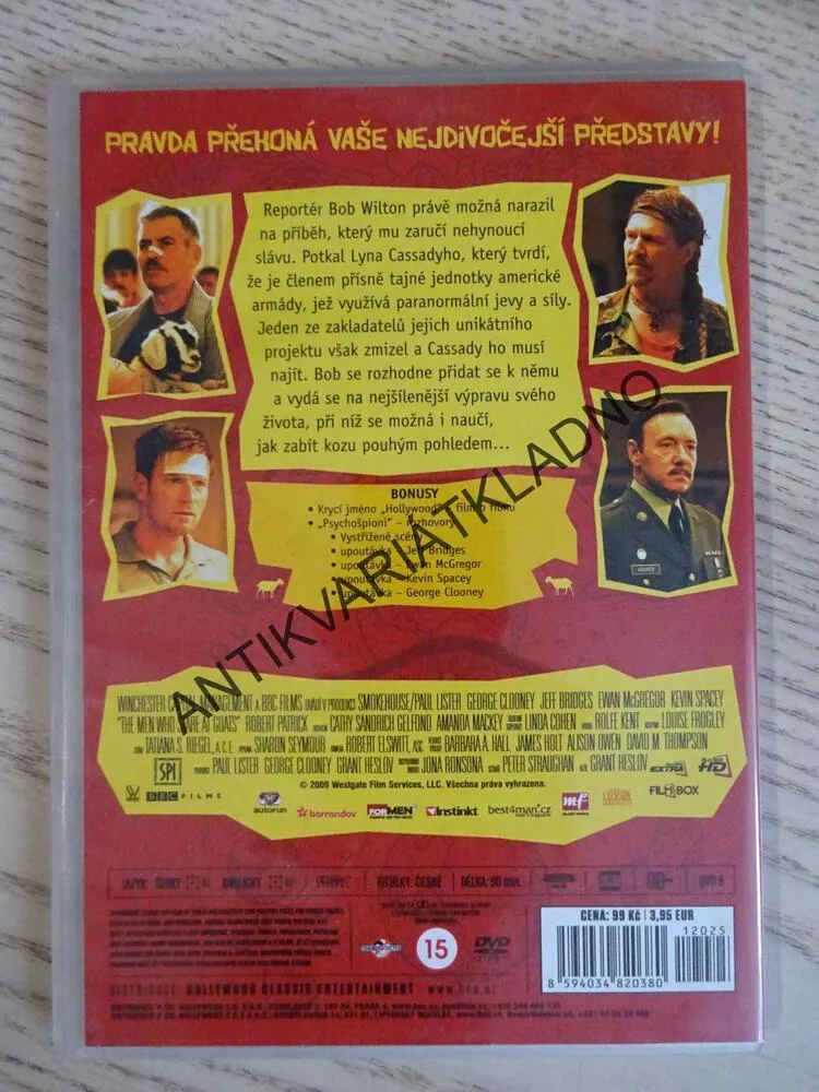 MUŽI, CO ZÍRAJÍ NA KOZY, DVD FILM
