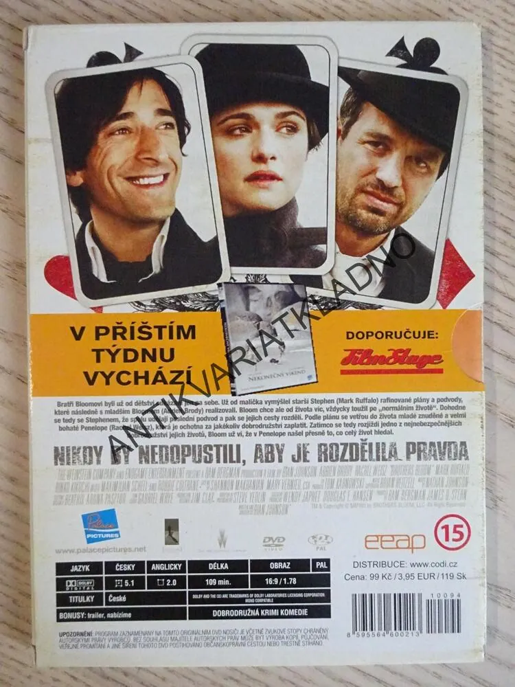 BRATŘI BLOOMOVI, DVD FILM