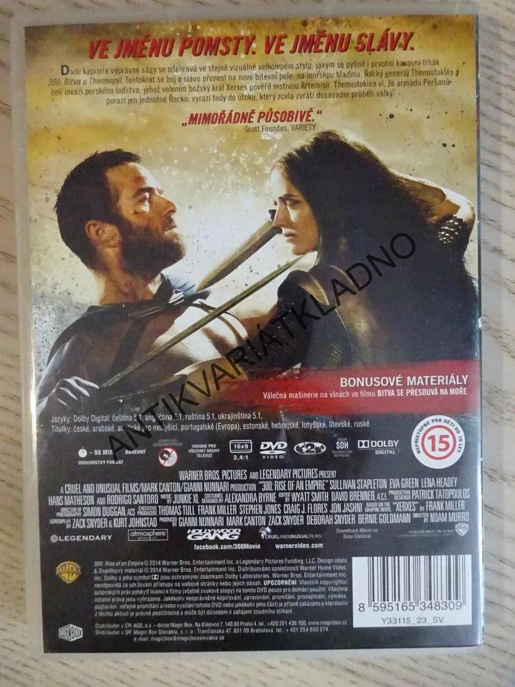 300 VZESTUP ŘÍŠE, DVD FILM