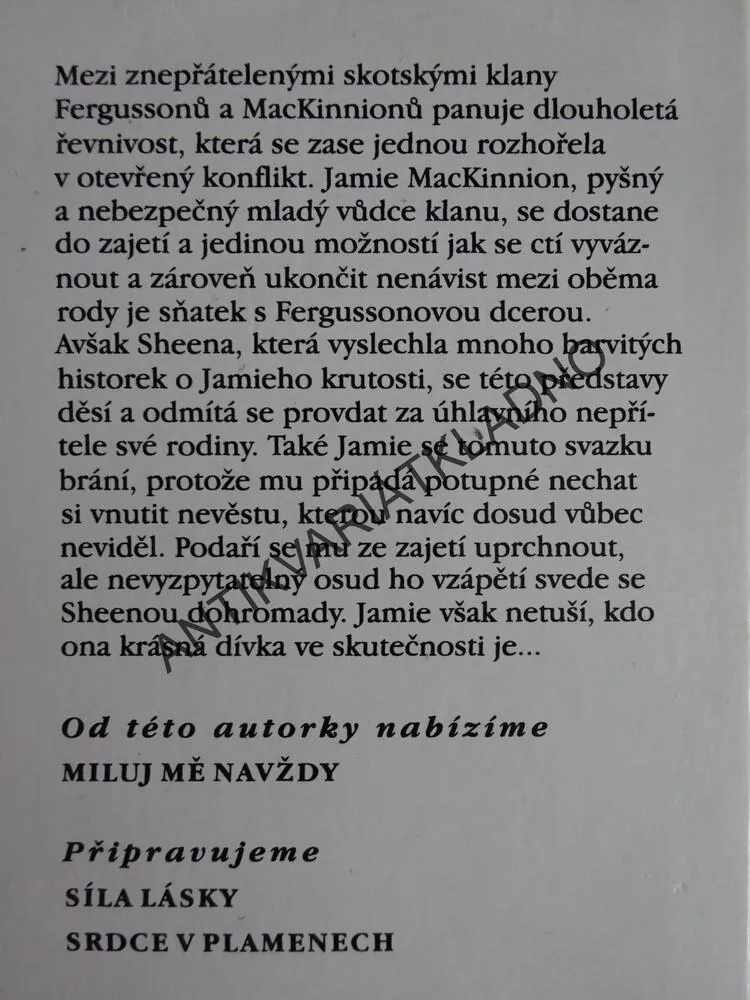 NĚŽNÁ POMSTA, JOHANNA LINDSEYOVÁ, LINDSEY, **an