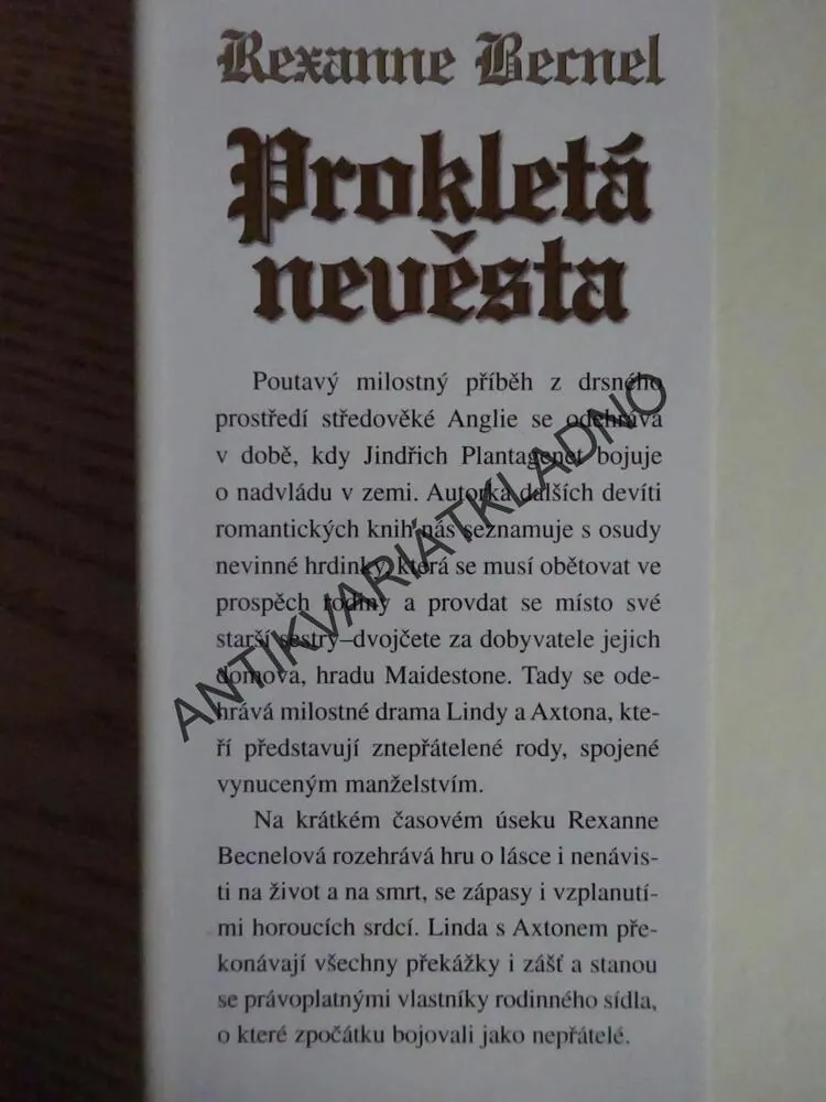 PROKLETÁ NEVĚSTA, REXANNE BERNEL, **an