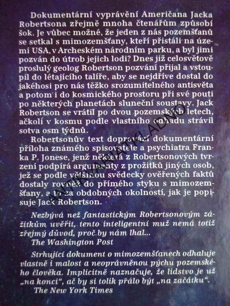 ŽIL JSEM S MIMOZEMŠŤANY, JACK ROBERTSON, **an