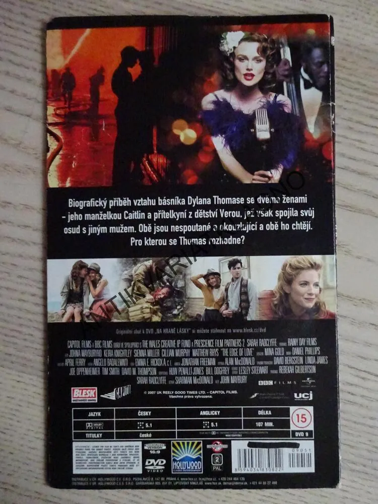 NA HRANĚ LÁSKY, DVD FILM