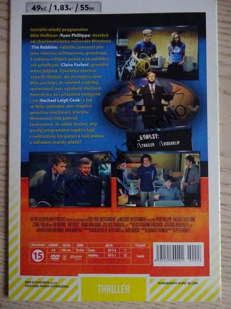 ELITA, TIM ROBINS, DVD FILM