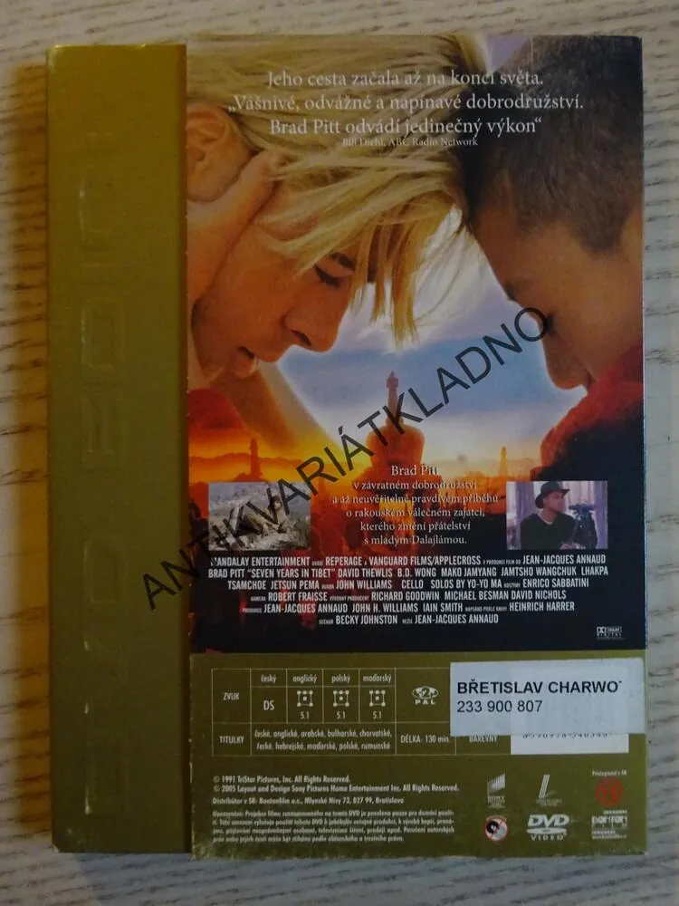 SEDM LET V TIBETU, DVD FILM 