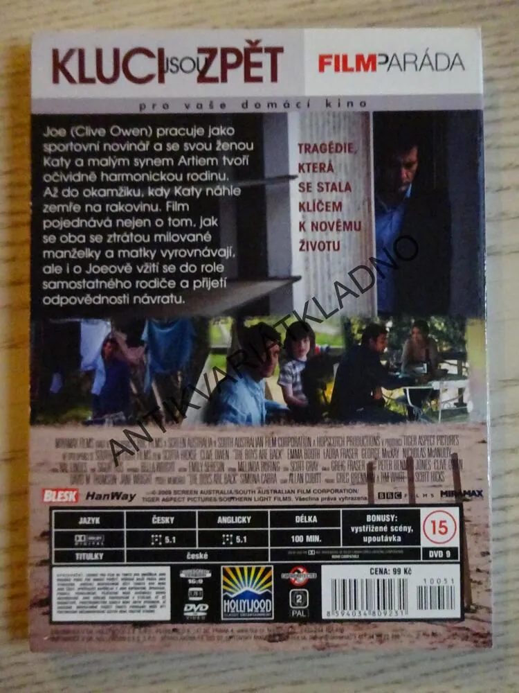 KLUCI JSOU ZPĚT, CLIVE OWEN, DVD FILM 