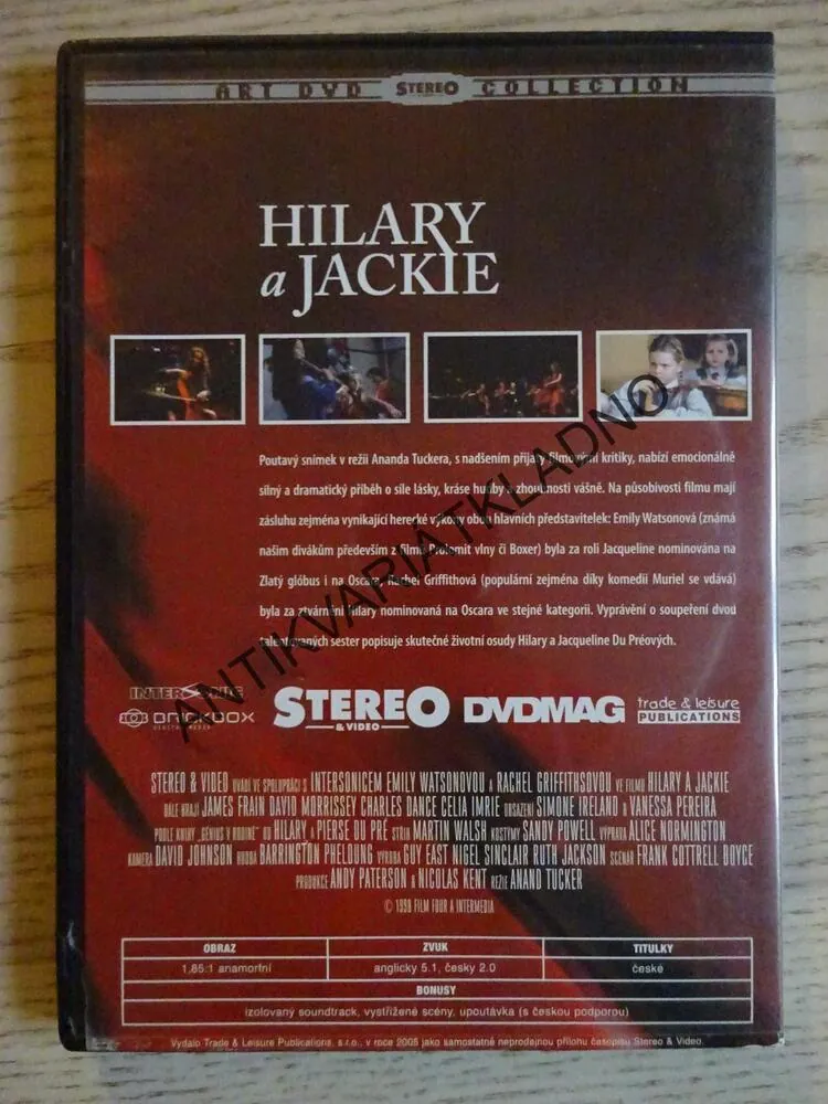 HILARY JACKIE, DVD FILM 
