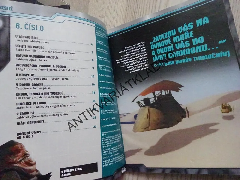 STAR WARS 8. - JABBOVA VÝLETNÍ BÁRKA, GANGSTEROVA ZÁBAVNÍ LOĎ