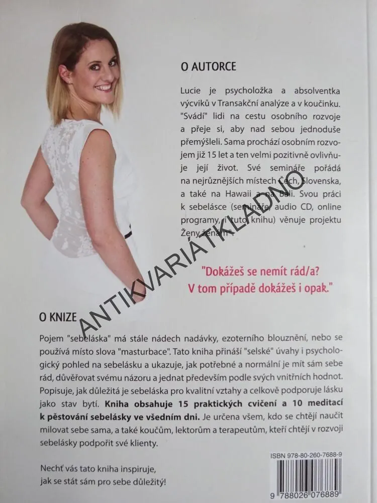 UČEBNICE SEBELÁSKY, LUCIE KOLAŘÍKOVÁ, **an