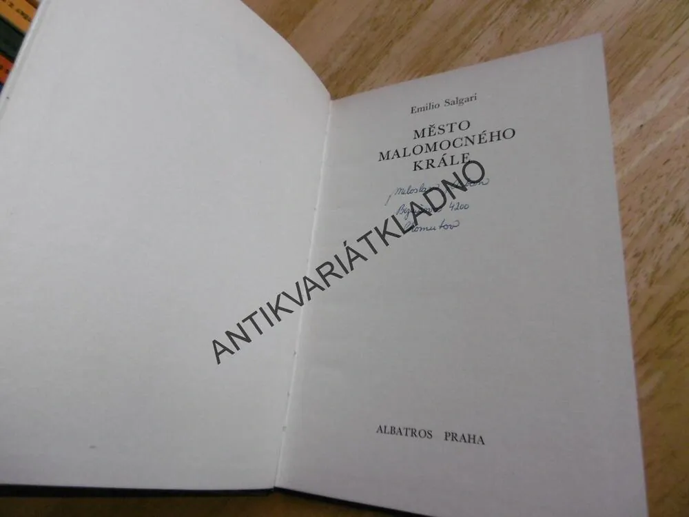KOD 132 - MĚSTO MALOMOCNÉHO KRÁLE, EMILIO SALGARI, **an