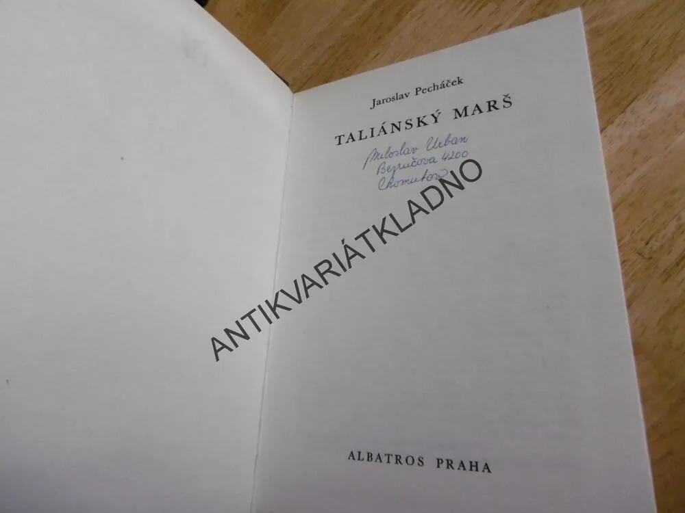 KOD 160 - TALIÁNSKÝ MARŠ, JAROSLAV PECHÁČEK,**an