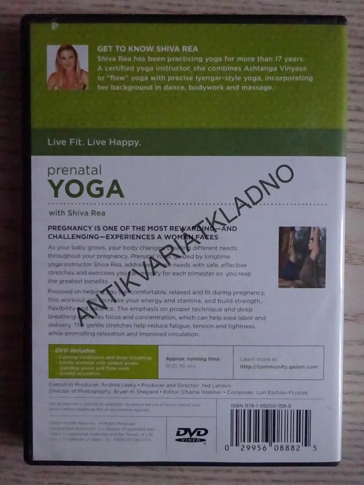 TĚHOTENSKÁ JÓGA, DVD CVIČENÍ