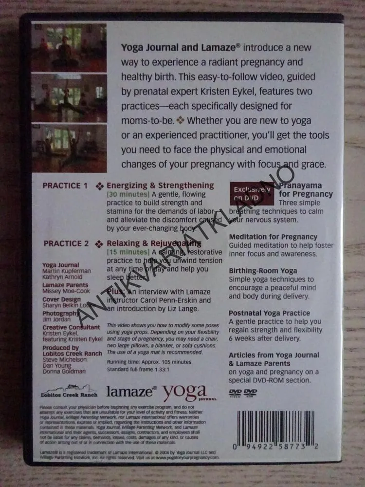 TĚHOTENSKÁ JÓGA, DVD CVIČENÍ