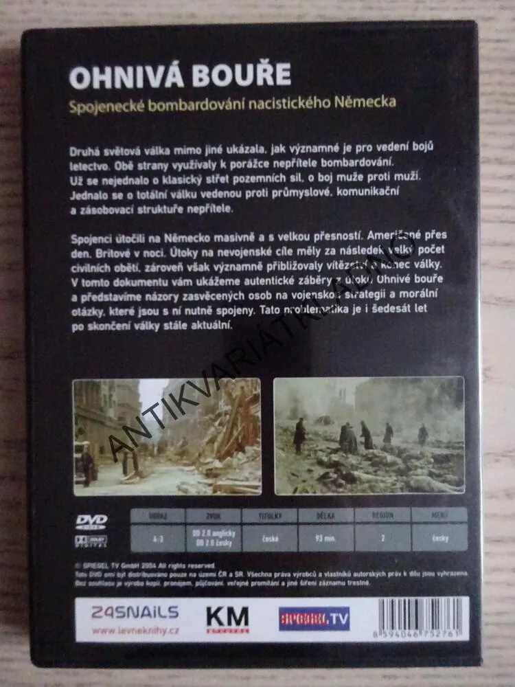 OHNIVÁ BOUŘE, DVD FILM DOKUMENT VÁLKA