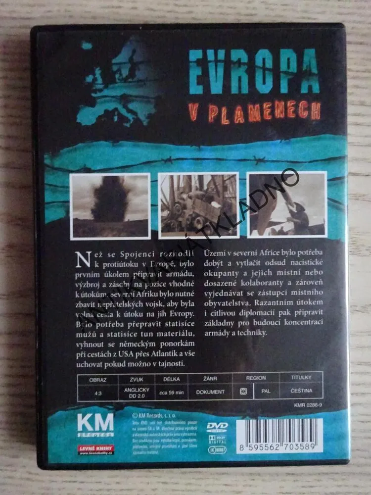 PŘEKROČENÍ ATLANTIKU A PRVNÍ ÚTOK, DVD FILM DOKUMENT