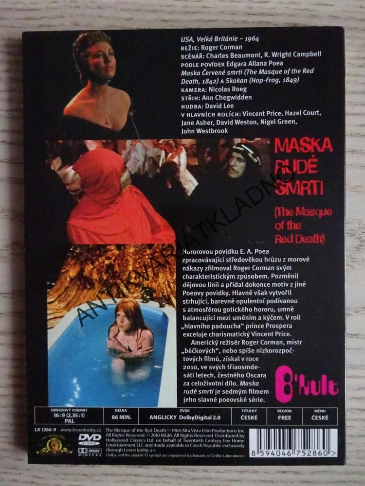 MASKA RUDÉ SMRTI, DVD FILM