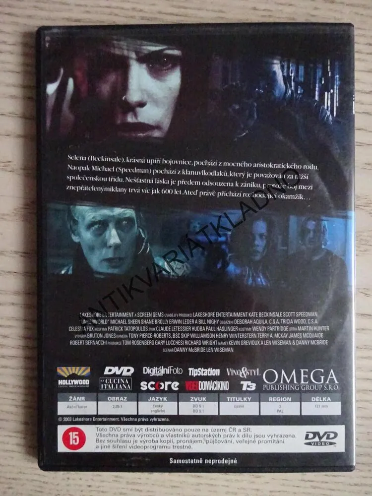 UNDERWORLD, DVD FILM