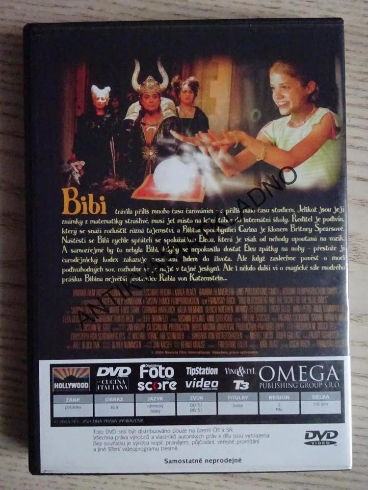 BIBI TAJEMSTVÍ MODRÝCH SOV, DVD FILM
