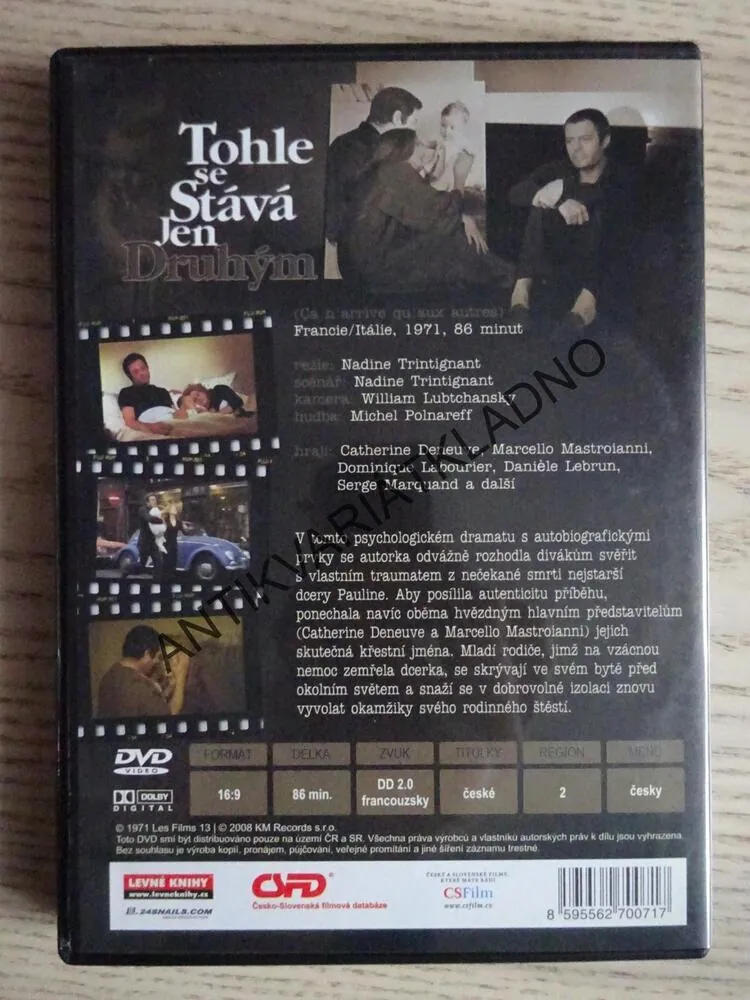 TOHLE SE STÁVÁ JEN DRUHÝM, DVD FILM