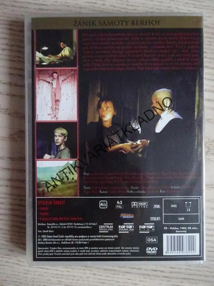 ZÁNIK SAMOTY BERHOF, DVD FILM ČR