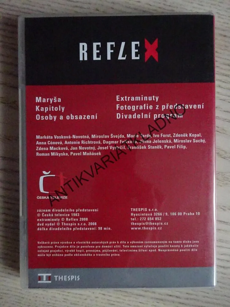 MARYŠA, DVD FILM ČR