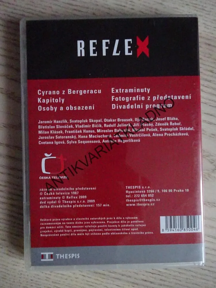 CYRANO Z BERGERACU, DVD FILM ČR