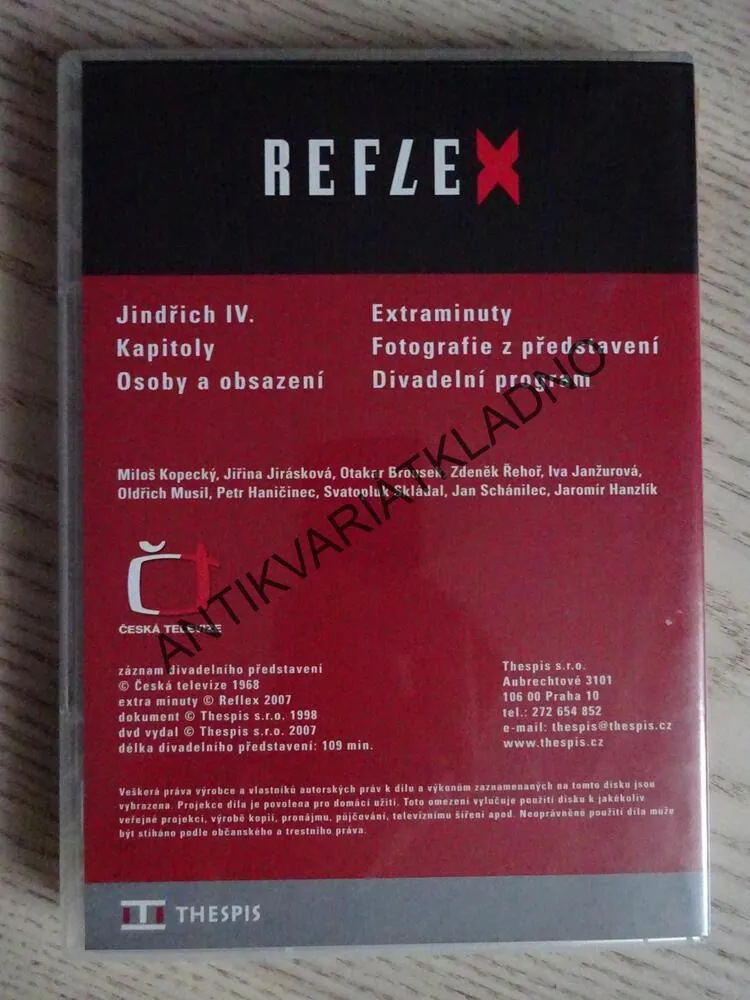 JINDŘICH IV., DVD FILM ČR