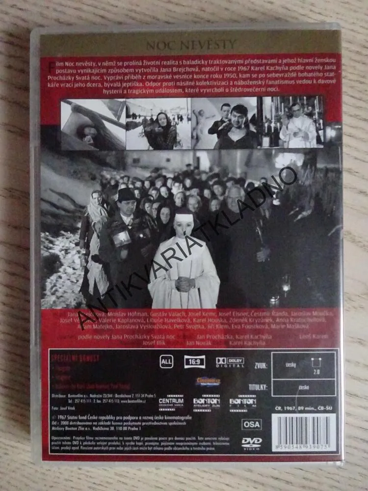 NOC NEVĚSTY, DVD FILM ČR