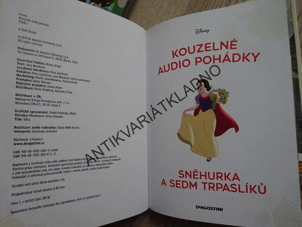 KOUZELNÉ AUDIO POHÁDKY, SNĚHURKA A SEDM TRPASLÍKŮ, BEZ CD!, **an