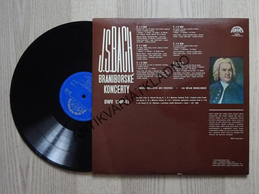 J. S. BACH, BRANIBORSKÉ KONCERTY, LP