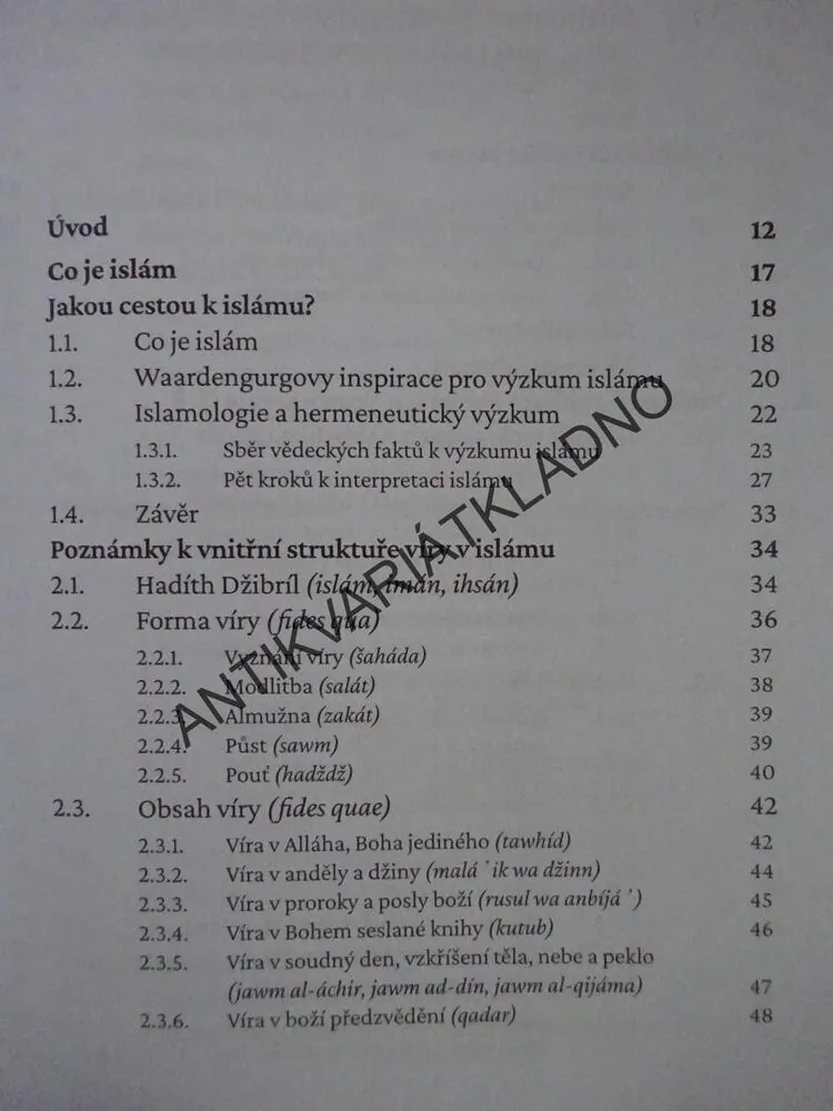 ECCLESIA CUM AESTIMATIONE QUOQUE MUSLIMOS RESPICIT, STUDIE Z KŘESŤANSKÉ ISLAMOLOGIE, LUKÁŠ DE LA VEGA NOSEK, **an