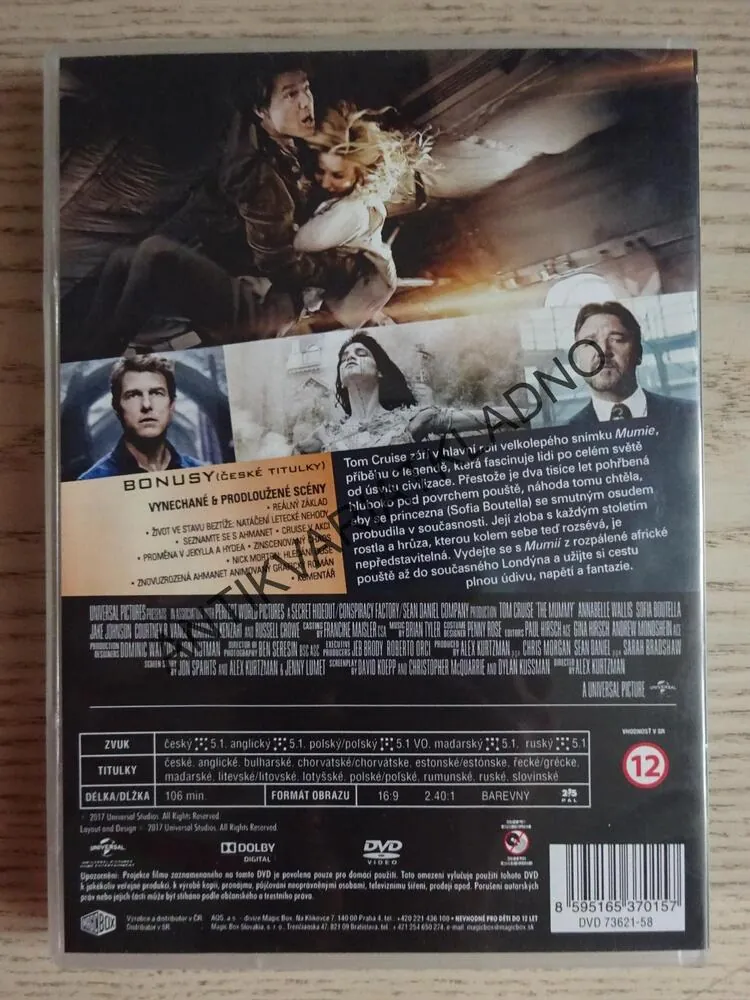 MUMIE, TOM CRUISE,  DVD FILM 