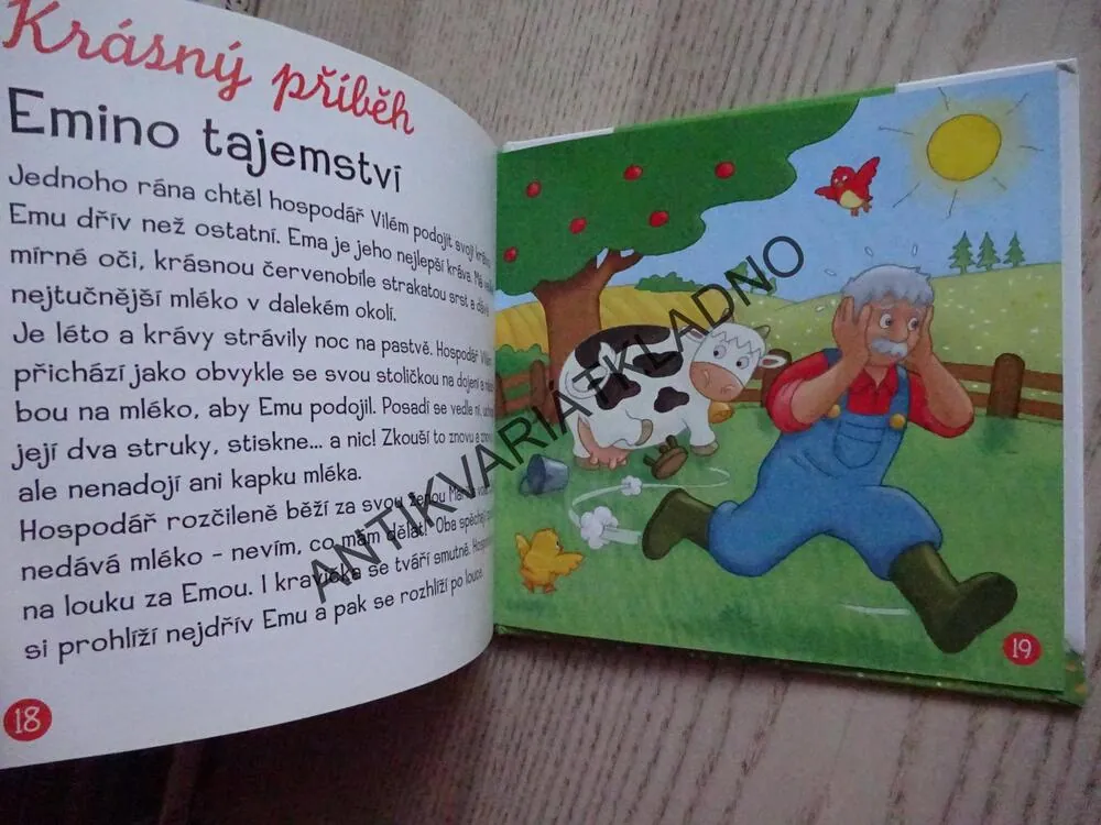 KRÁVA, ZVÍŘÁTKA NA LOUCE, **an
