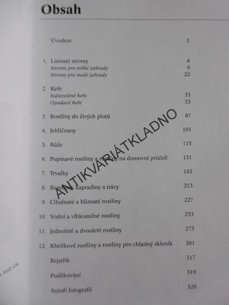 ZAHRADNÍ ROSTLINY OD A DO Z, PRŮVODCE ZAHRÁDKÁŘE,
