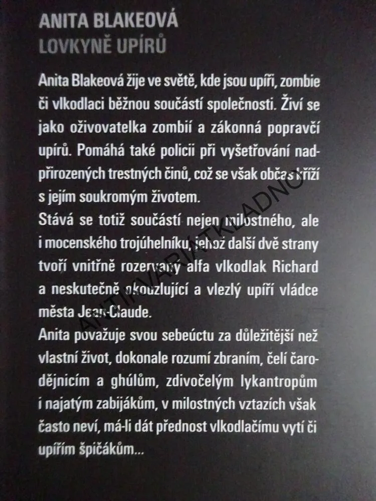 TEMNÁ KREV, ANITA BLAKE, LAURELL K. HAMILOTONOVÁ, **an