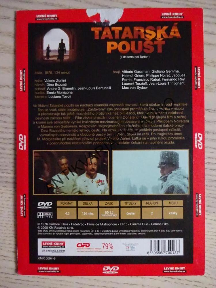 TATARSKÁ POUŠŤ, DVD FILM
