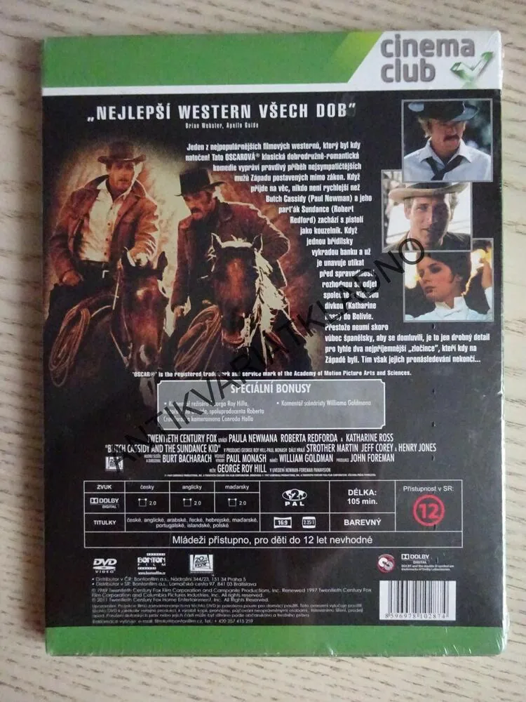 BUTCH CASSIDY A SUNDANCE KID, DVD FILM